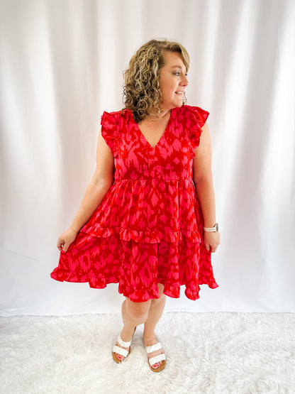 Find Me Again Animal Print Dress