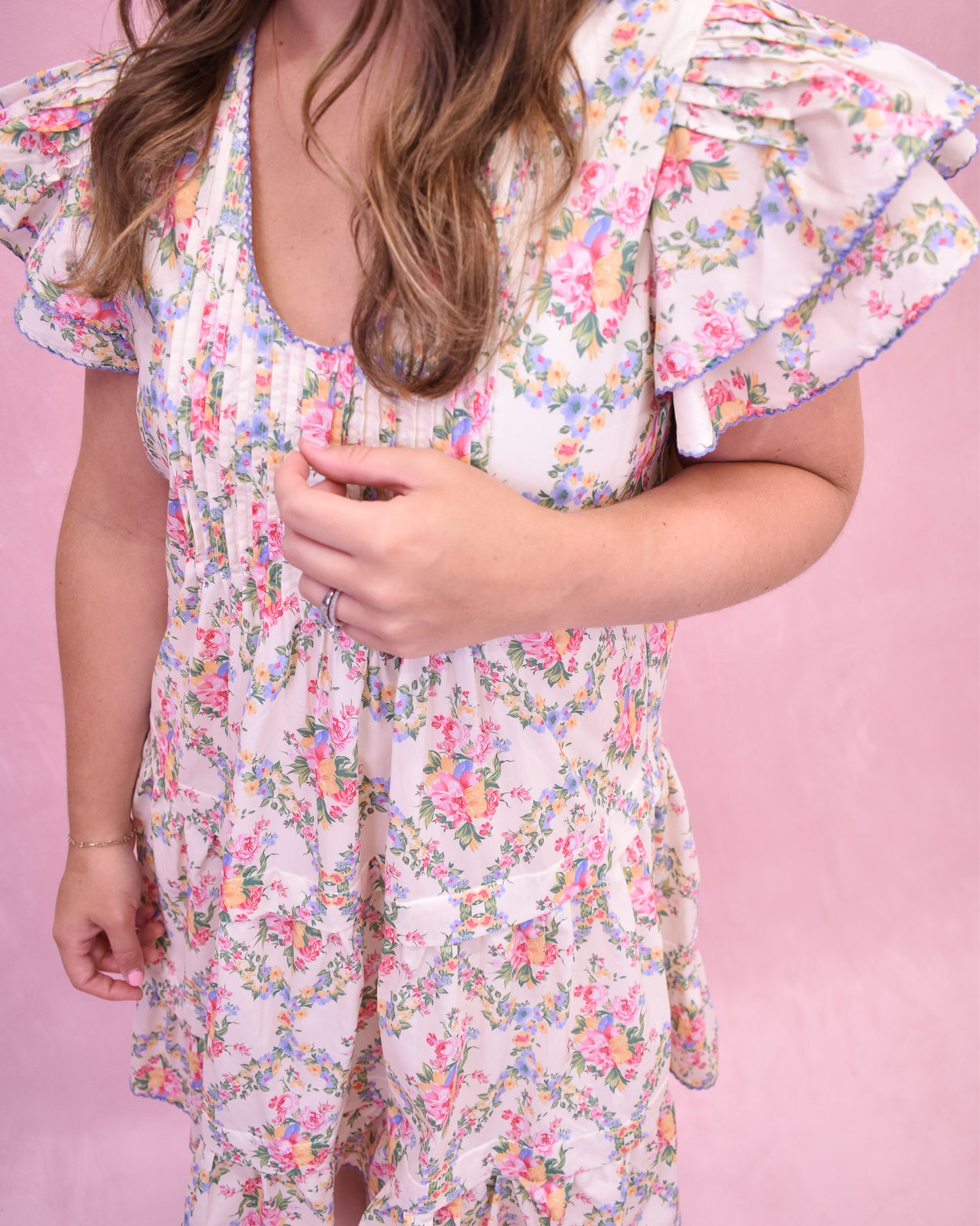 Joyful Smile Vintage Floral Print Dress