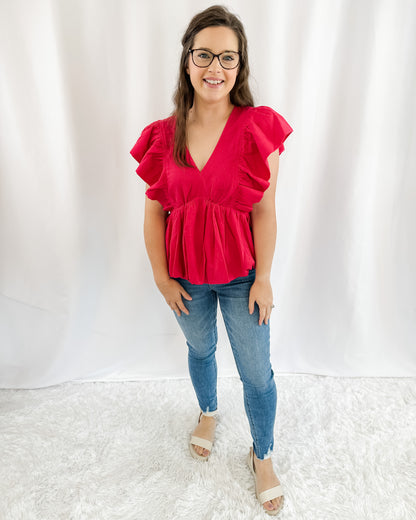 Love You A Brunch Bubble Hem Top