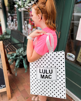 LuLu Mac Polka Dot Reusable Tote Bag