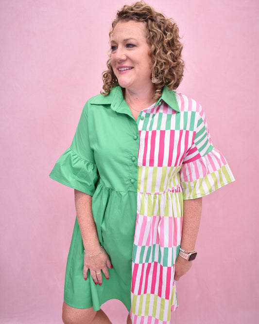 New To Town Stripe Dress