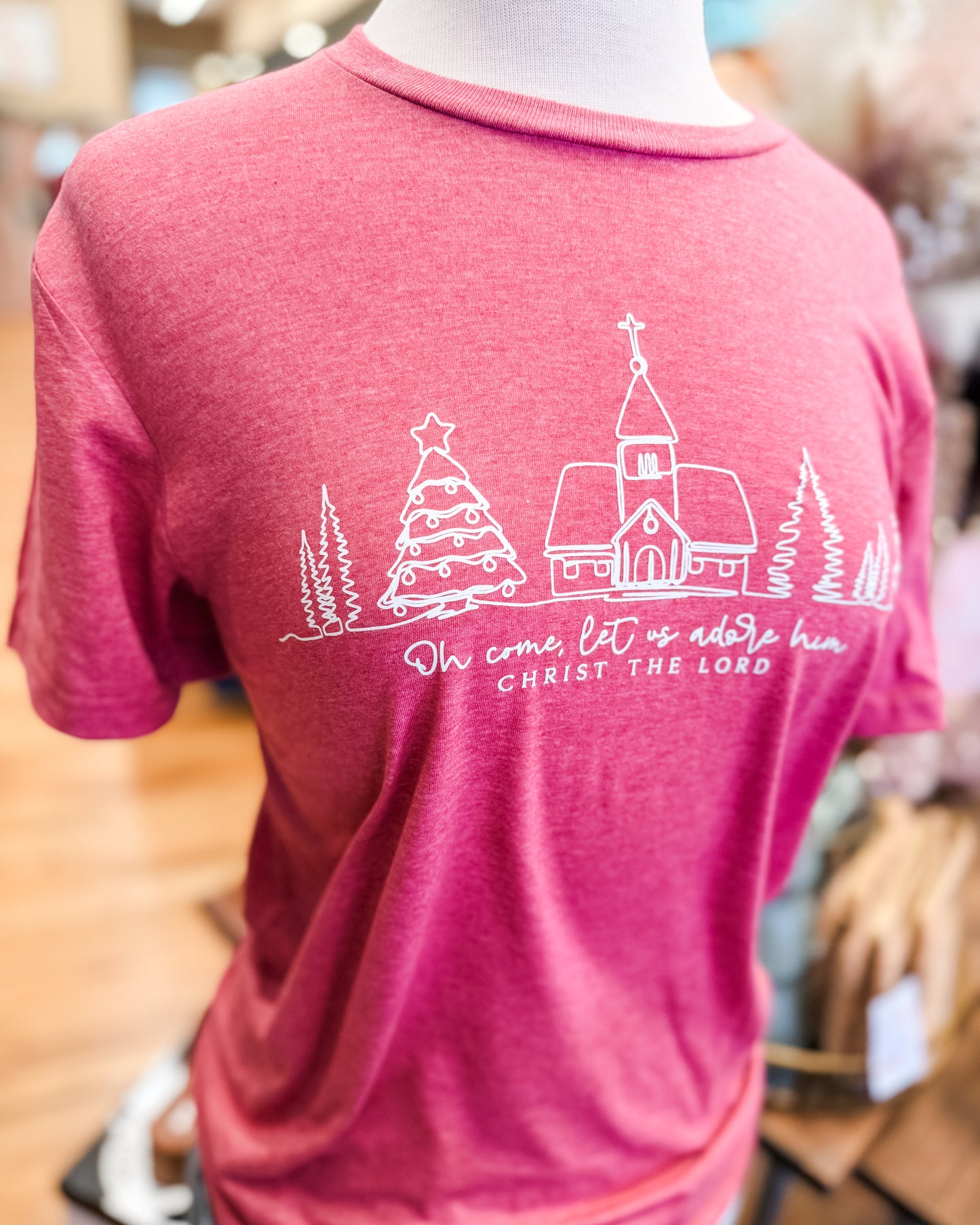 Oh Come Let Us Adore Him Graphic Tee