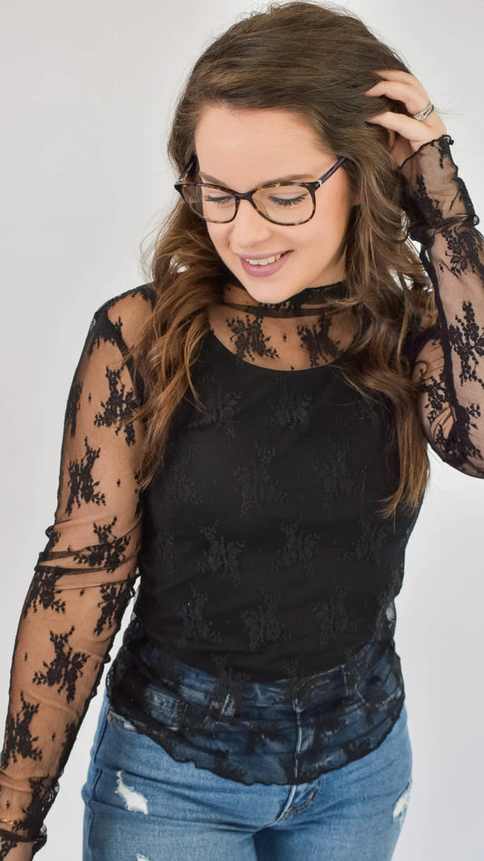 Pushing Forward Lace Layering Top