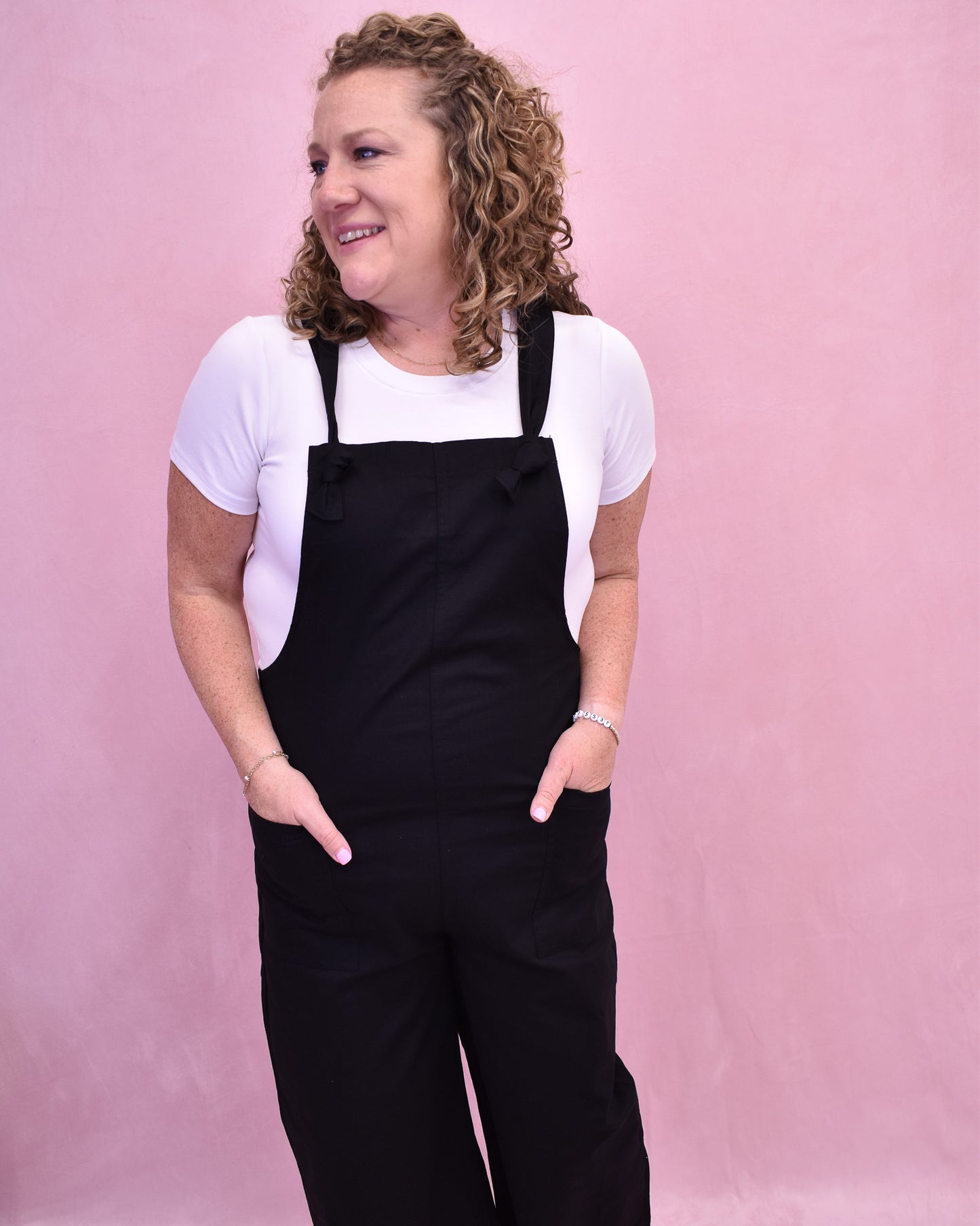 Spring In Your Step Knot Strap Jumpsuit