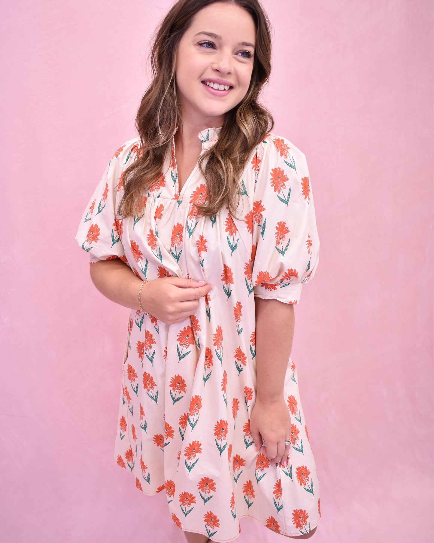 Sunset Stroll Floral Mini Dress