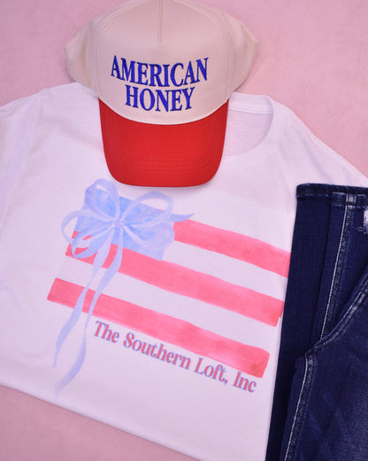TSL Bows + Stripes Graphic Tee