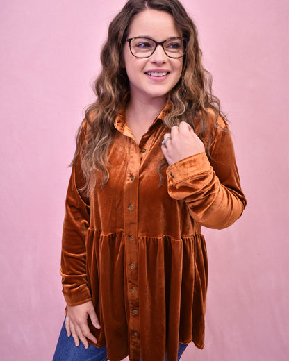 The Greatest Way Velvet Tunic Top