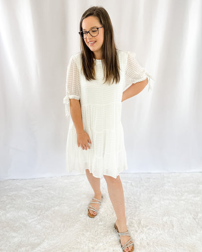 All American Girl Tie Sleeve Dress - The Southern Loft