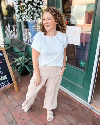 Bay Breeze Cropped Wide Leg Pants - The Southern Loft