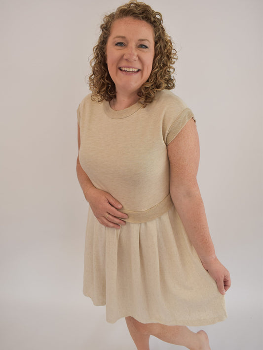 Beautiful Day Contrast Mini Dress - The Southern Loft