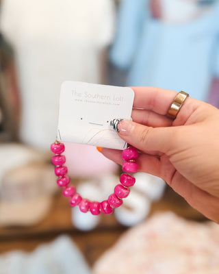 Bright Mist Chunky Beaded Statement Bracelets - The Southern Loft