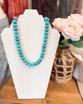 Bright Mist Chunky Beaded Statement Necklace - The Southern Loft