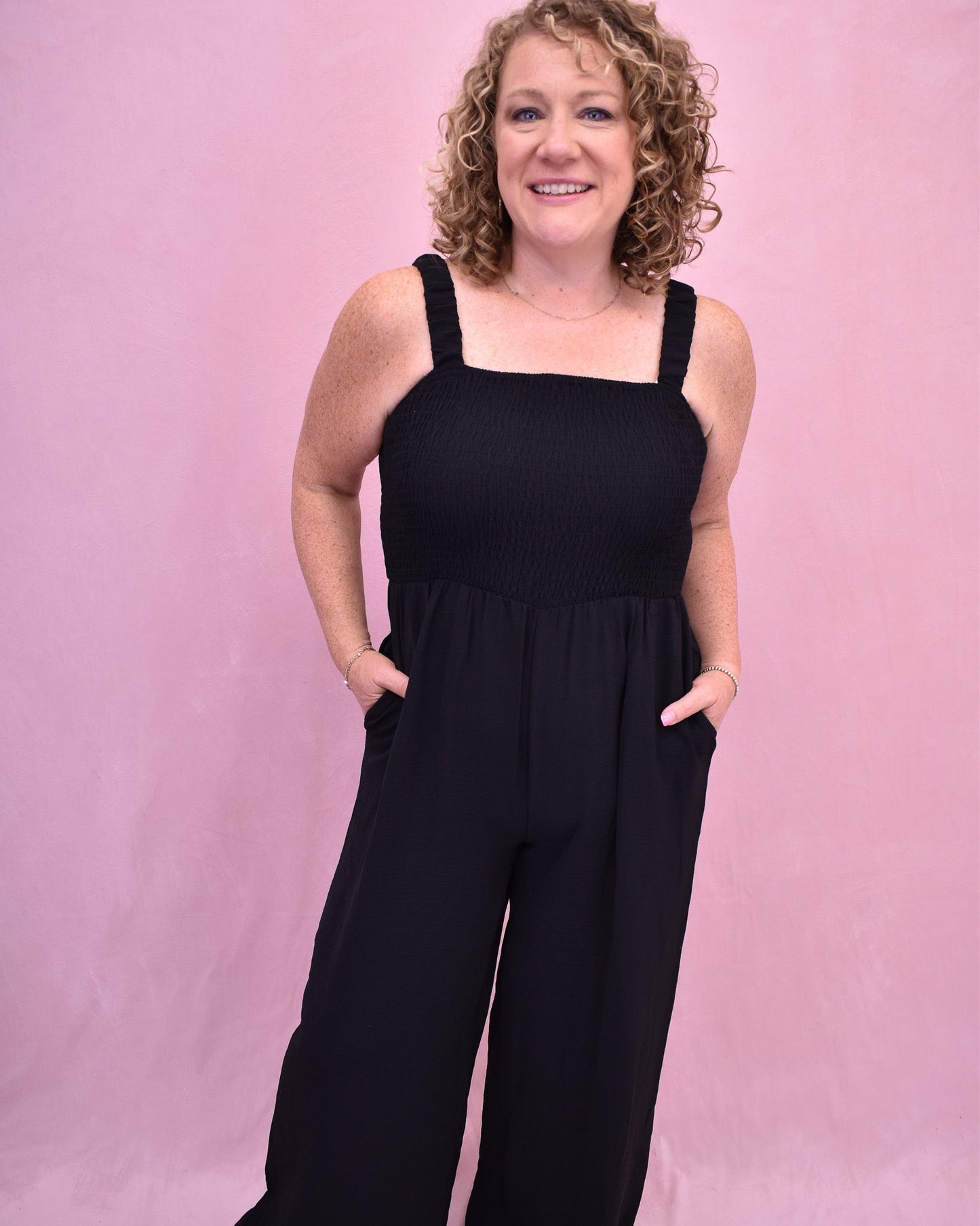 Capturing Memories Casual Smocked Jumpsuit - The Southern Loft