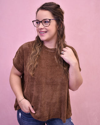 Chic & Chenille Cap Sleeve Sweater Top - The Southern Loft