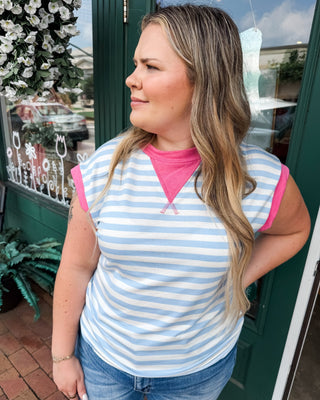Color Me Happy Color Block Striped Top - The Southern Loft