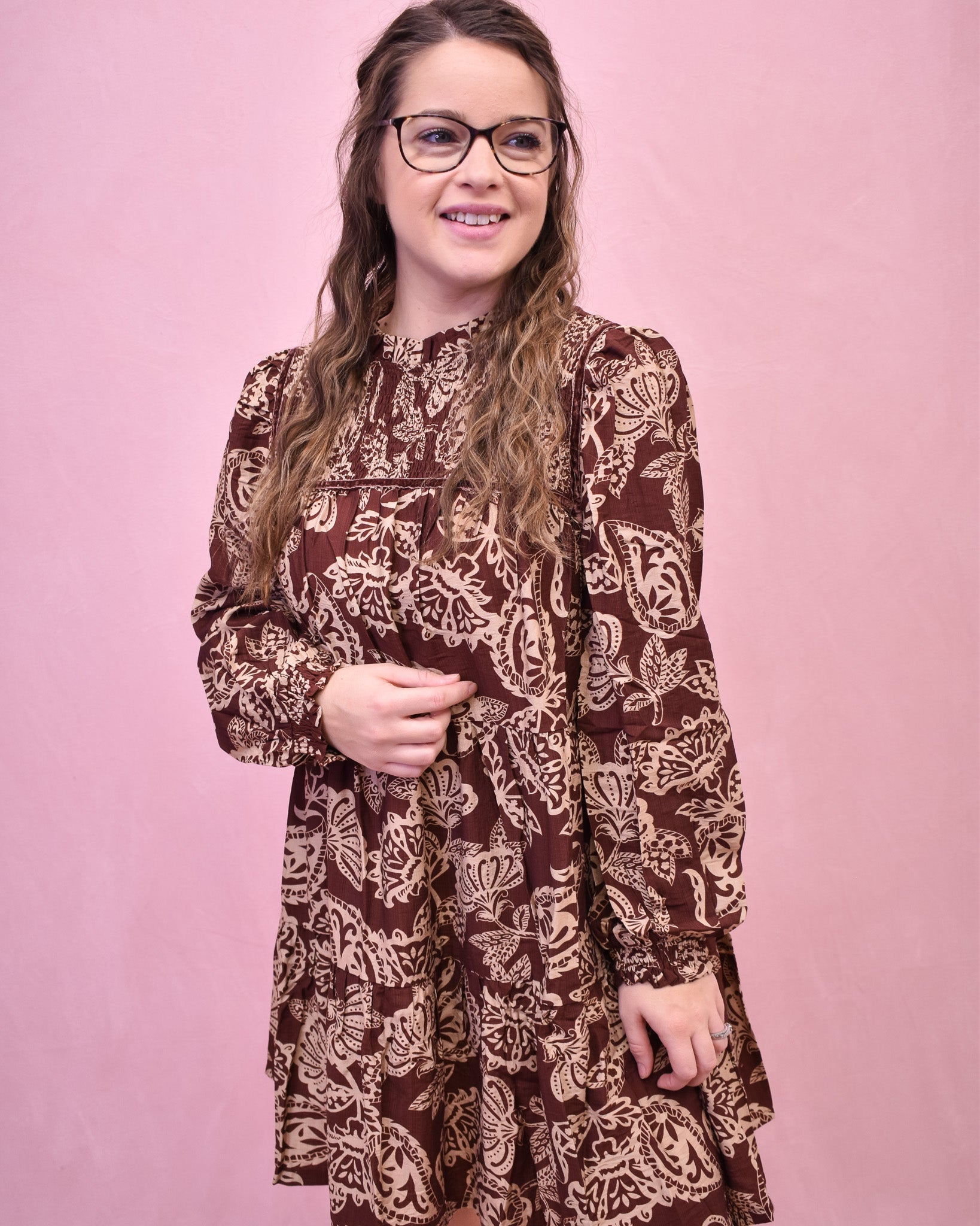 Crisp Breeze Floral Swing Dress - The Southern Loft