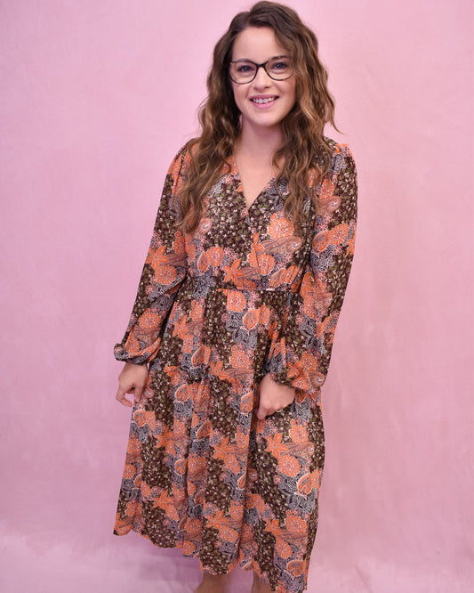 Desert Blooms Cross Over Maxi Dress - The Southern Loft