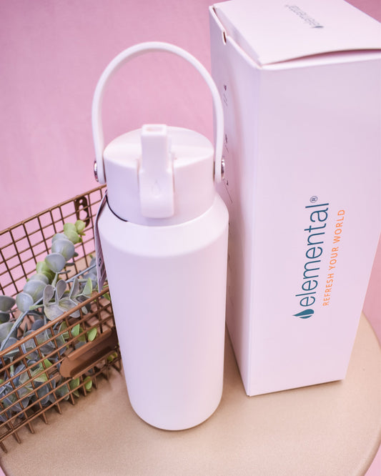 Elemental 40oz Core Bottle - White - The Southern Loft
