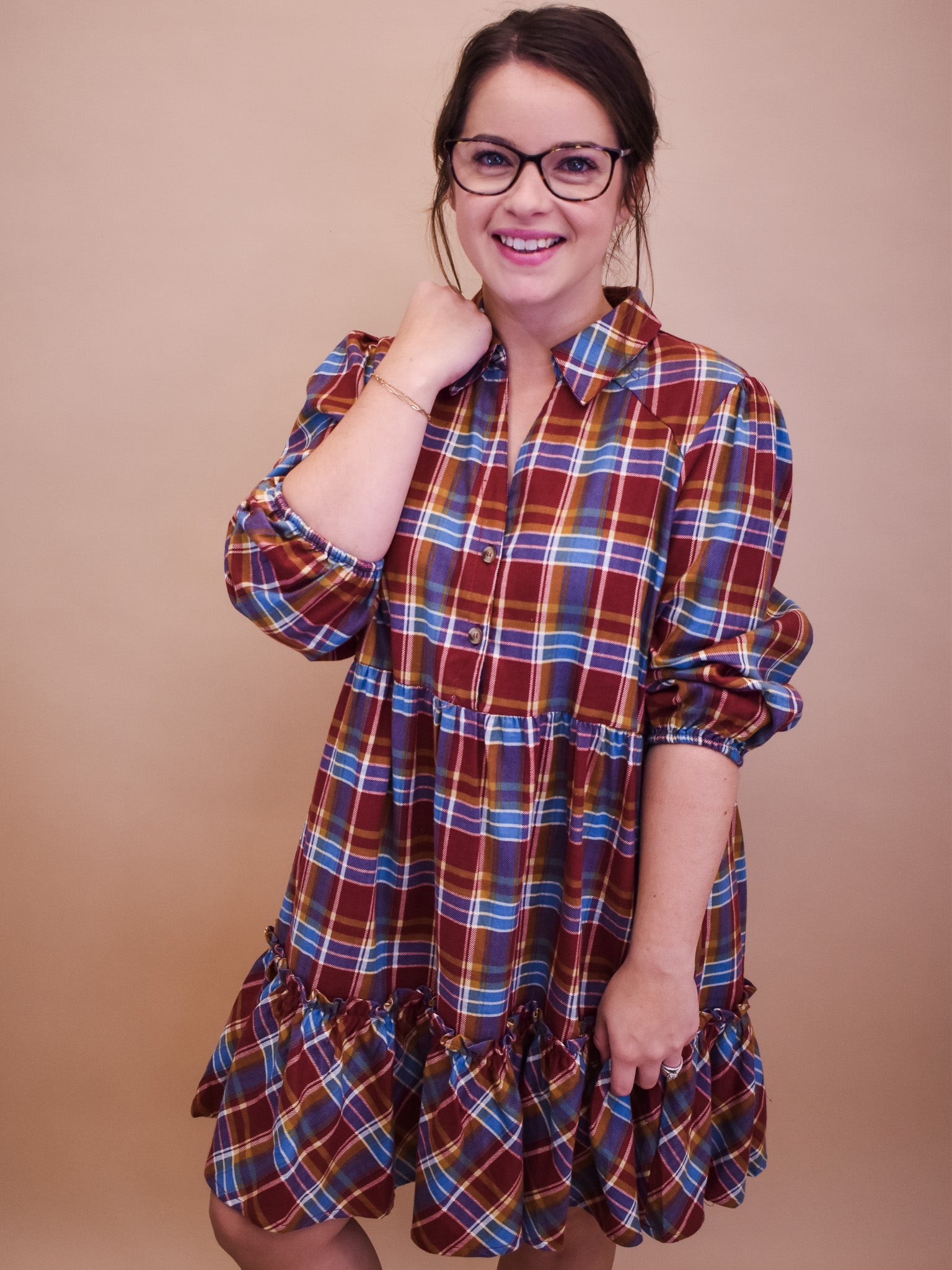 Fair And Square Checkered Mini Dress - The Southern Loft
