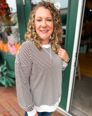 Favorite Kind of Casual Striped Pullover - The Southern Loft