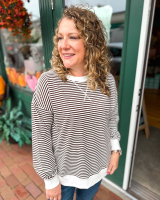 Favorite Kind of Casual Striped Pullover - The Southern Loft