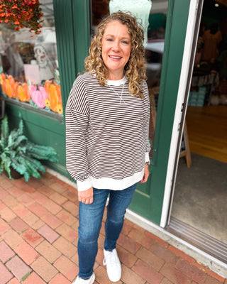 Favorite Kind of Casual Striped Pullover - The Southern Loft