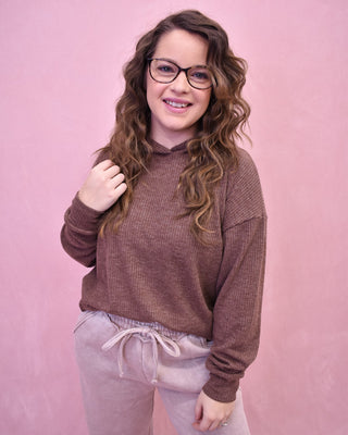 Flight Plans Ribbed Hoodie Pullover - The Southern Loft