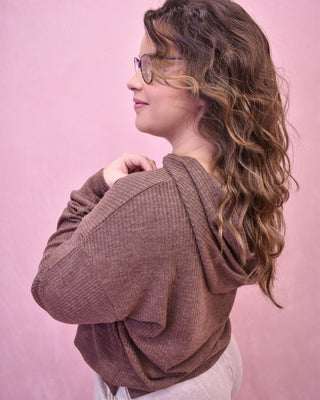 Flight Plans Ribbed Hoodie Pullover - The Southern Loft
