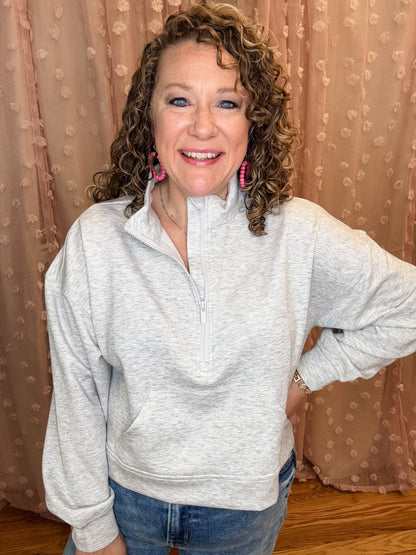 For The Best Cropped Scuba Pullover - The Southern Loft