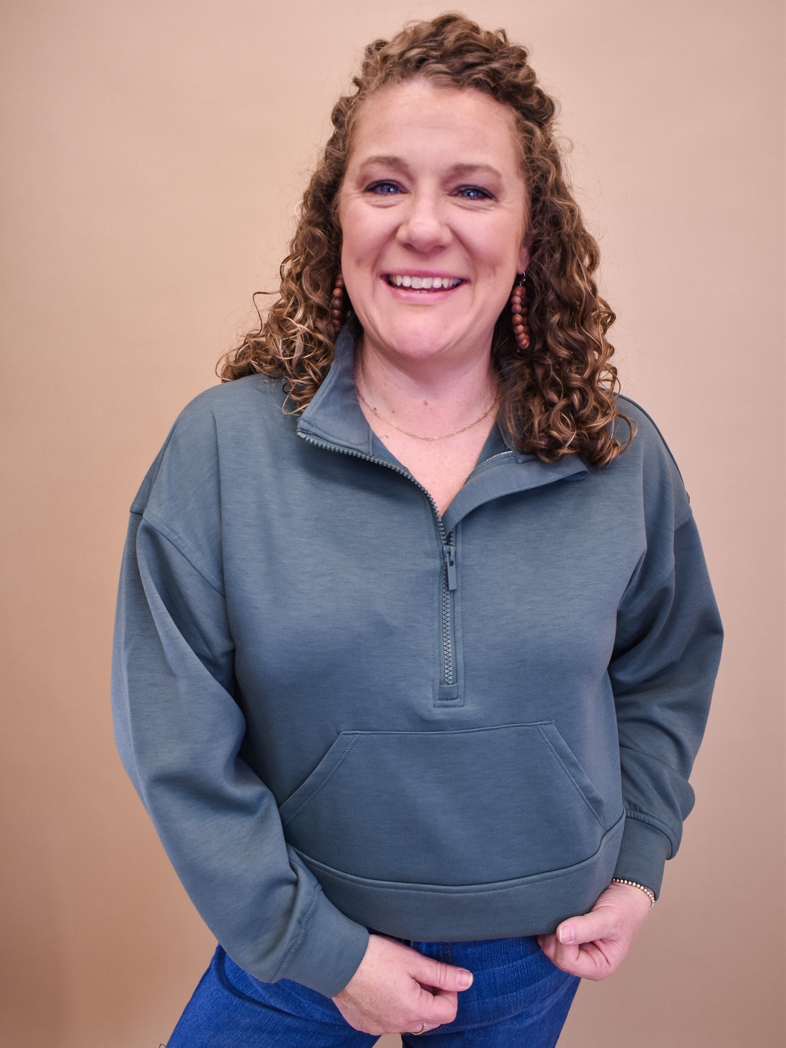 For The Best Cropped Scuba Pullover - The Southern Loft