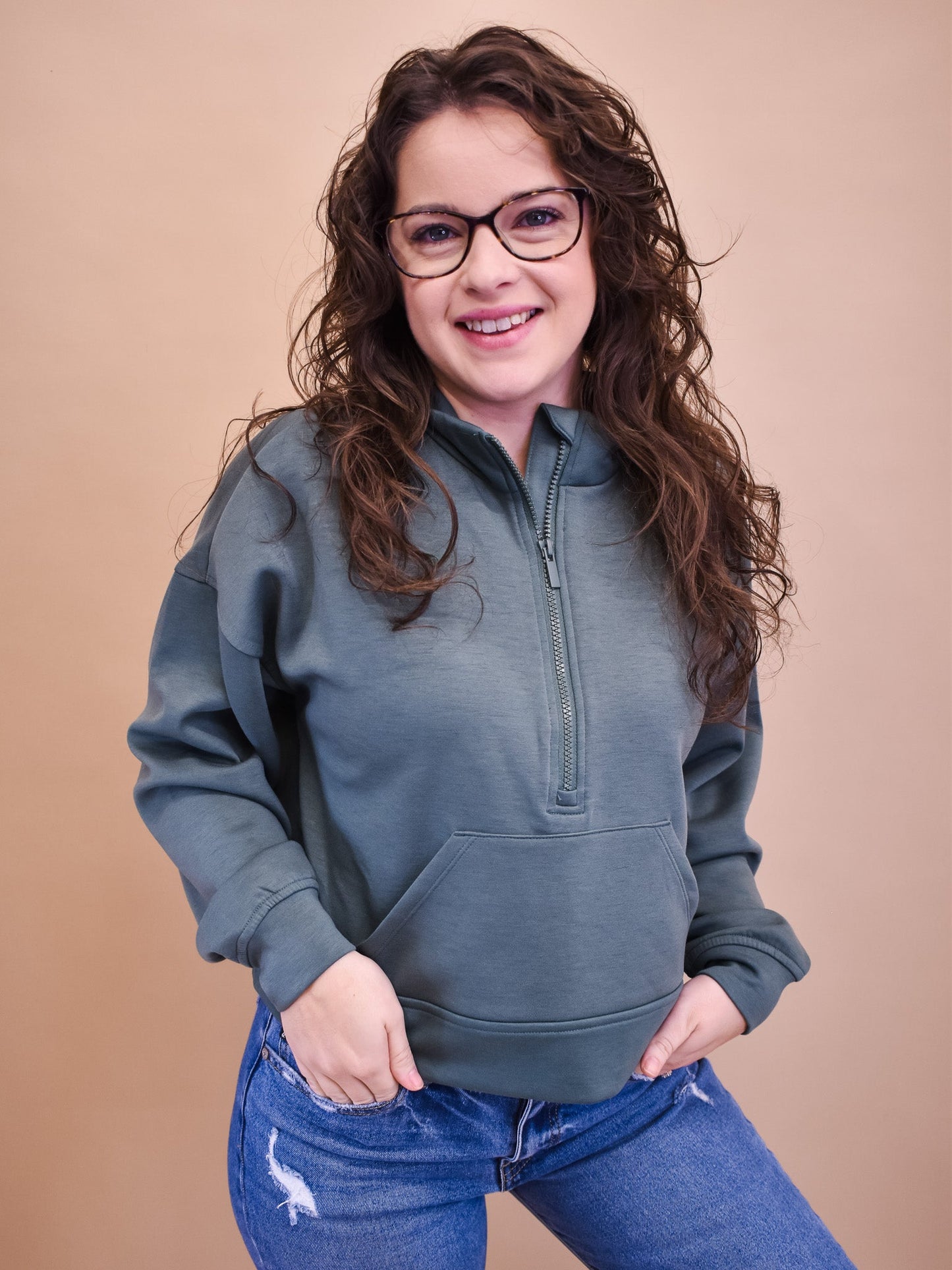 For The Best Cropped Scuba Pullover - The Southern Loft