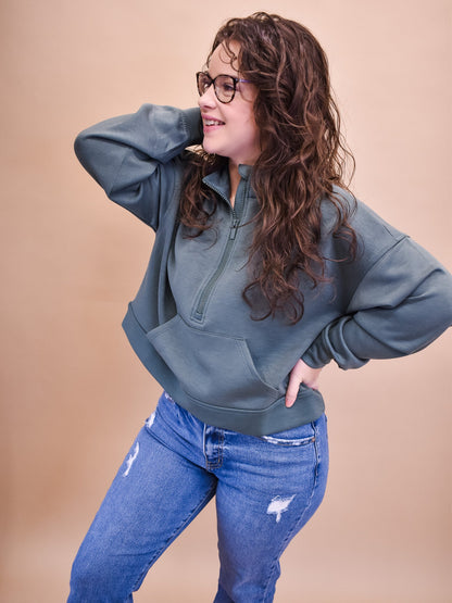 For The Best Cropped Scuba Pullover - The Southern Loft