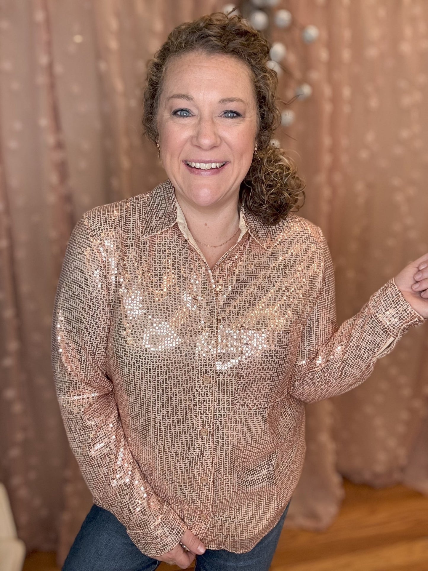 Glamorous Moments Sequin Top - The Southern Loft