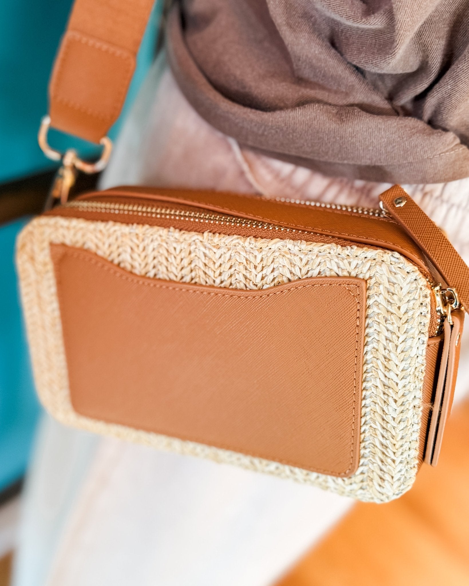 Helen Straw Crossbody Bag - The Southern Loft
