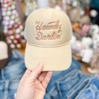 Howdy Darlin' Embroidered Trucker Hat - The Southern Loft