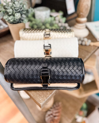 Jewels on the Go Woven Vegan Leather Jewelry Organizer - The Southern Loft