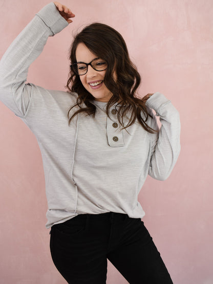 Just Tell Me Button Front Top - The Southern Loft