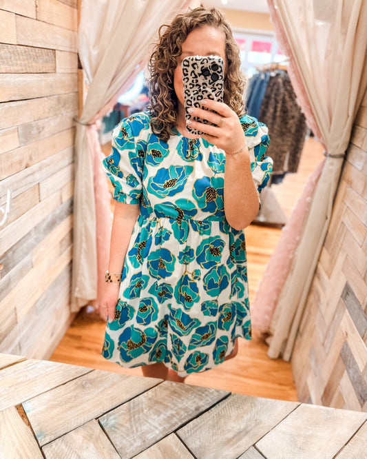 Keep The Flowers Mini Dress - The Southern Loft