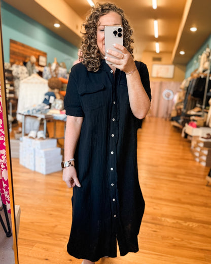 Lead Me Back To You Gauze Midi Dress - The Southern Loft