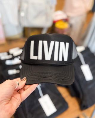 Livin' Puff Ink Mesh Back Trucker Hat - The Southern Loft