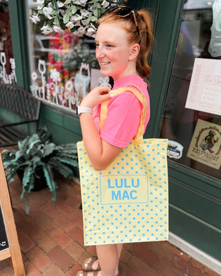 LuLu Mac Polka Dot Reusable Tote Bag - The Southern Loft