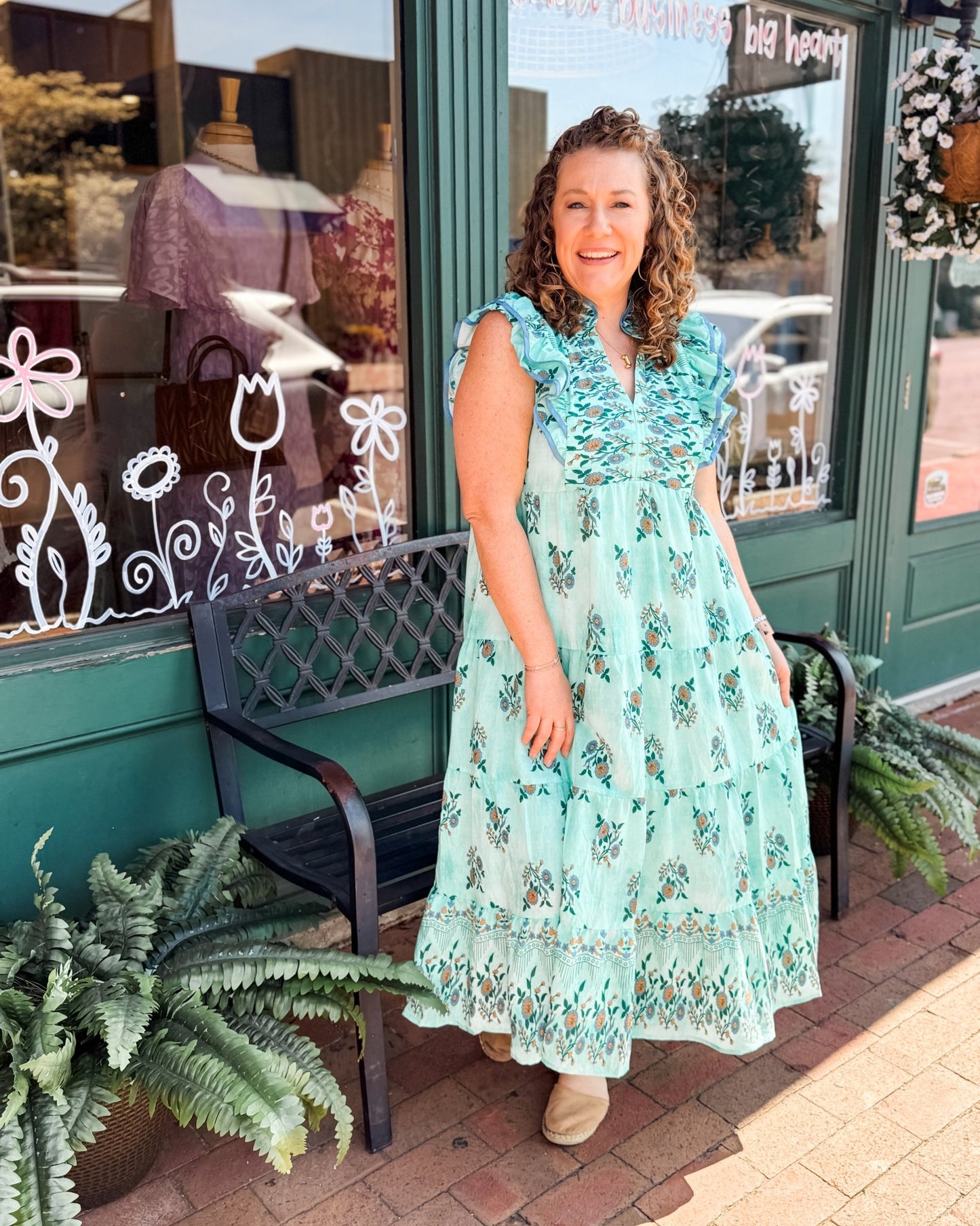 Lush Escape Floral Boho Midi Dress - The Southern Loft