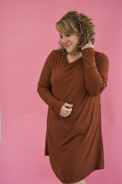 Make Your Mark Ribbed Dress - The Southern Loft