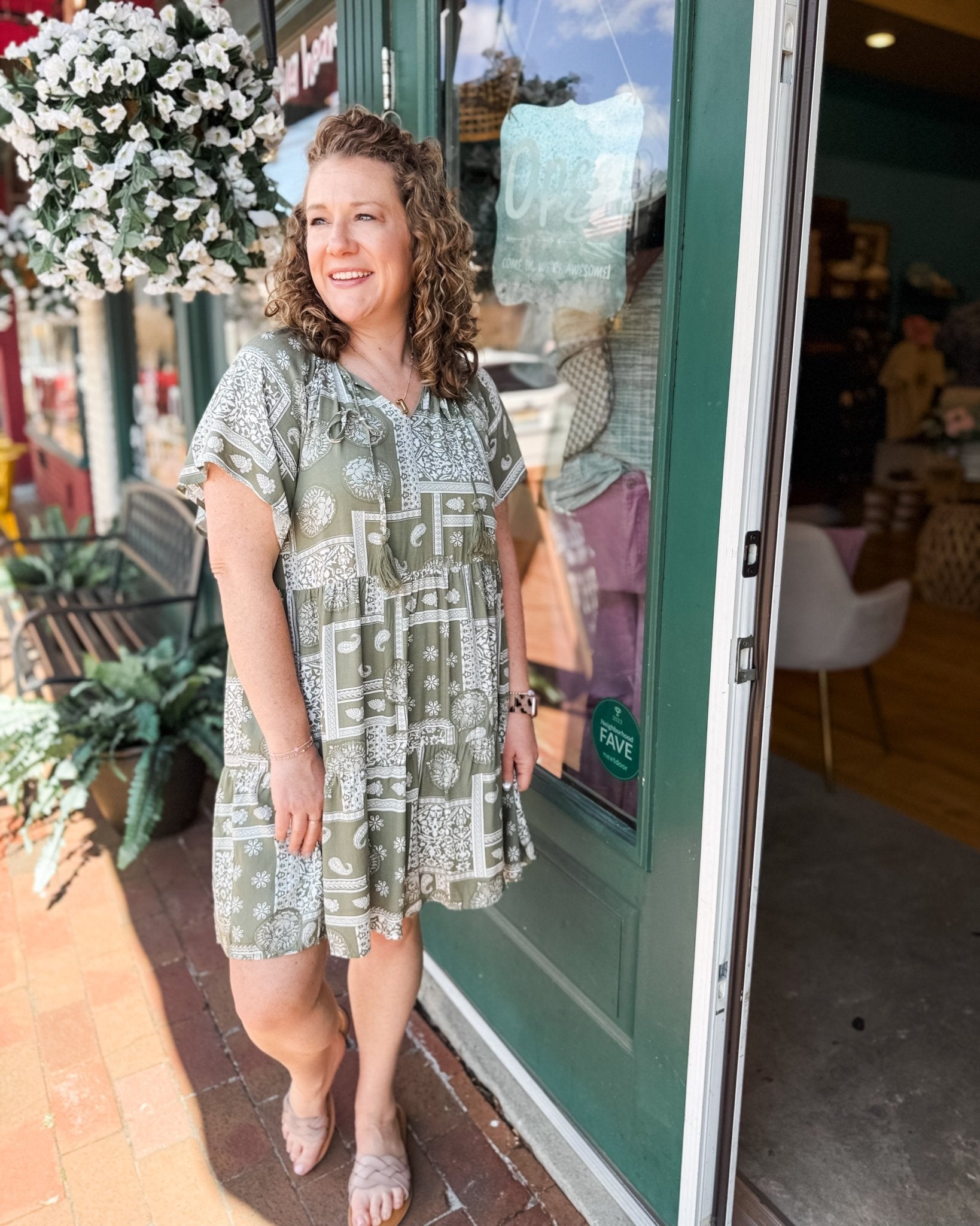 Memory Lane Patchwork Print Mini Dress - The Southern Loft