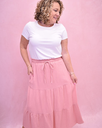 Midtown Muse Tiered Maxi Skirt - The Southern Loft