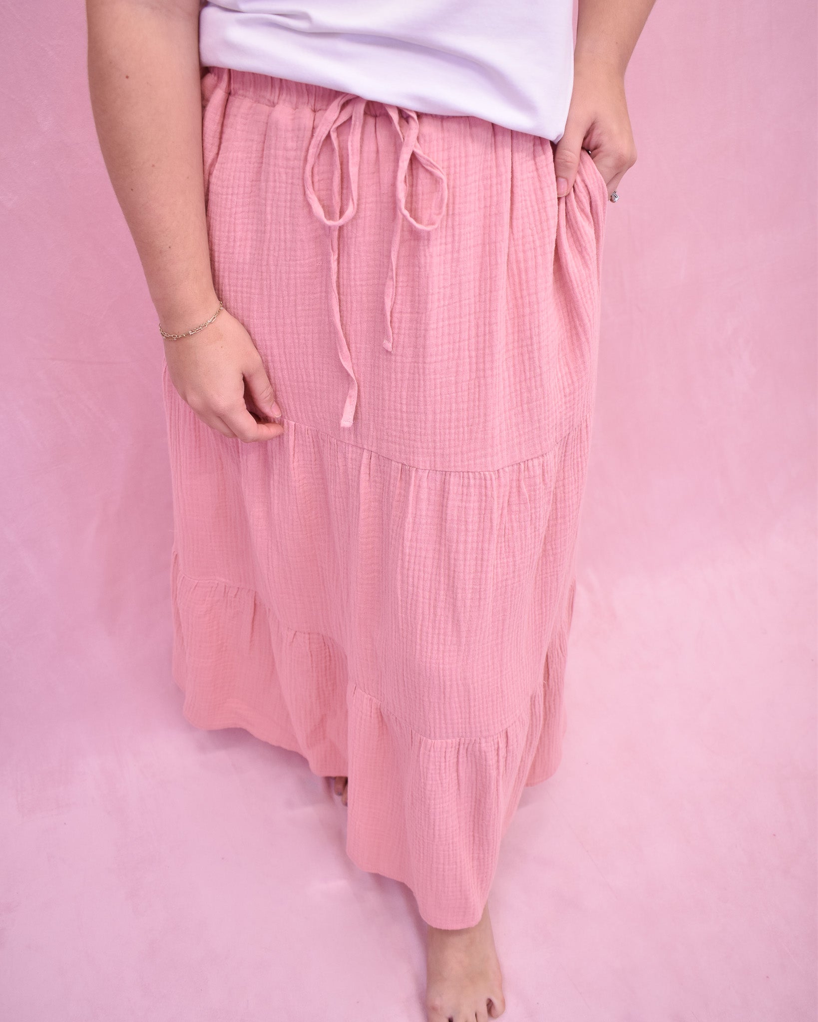 Midtown Muse Tiered Maxi Skirt - The Southern Loft