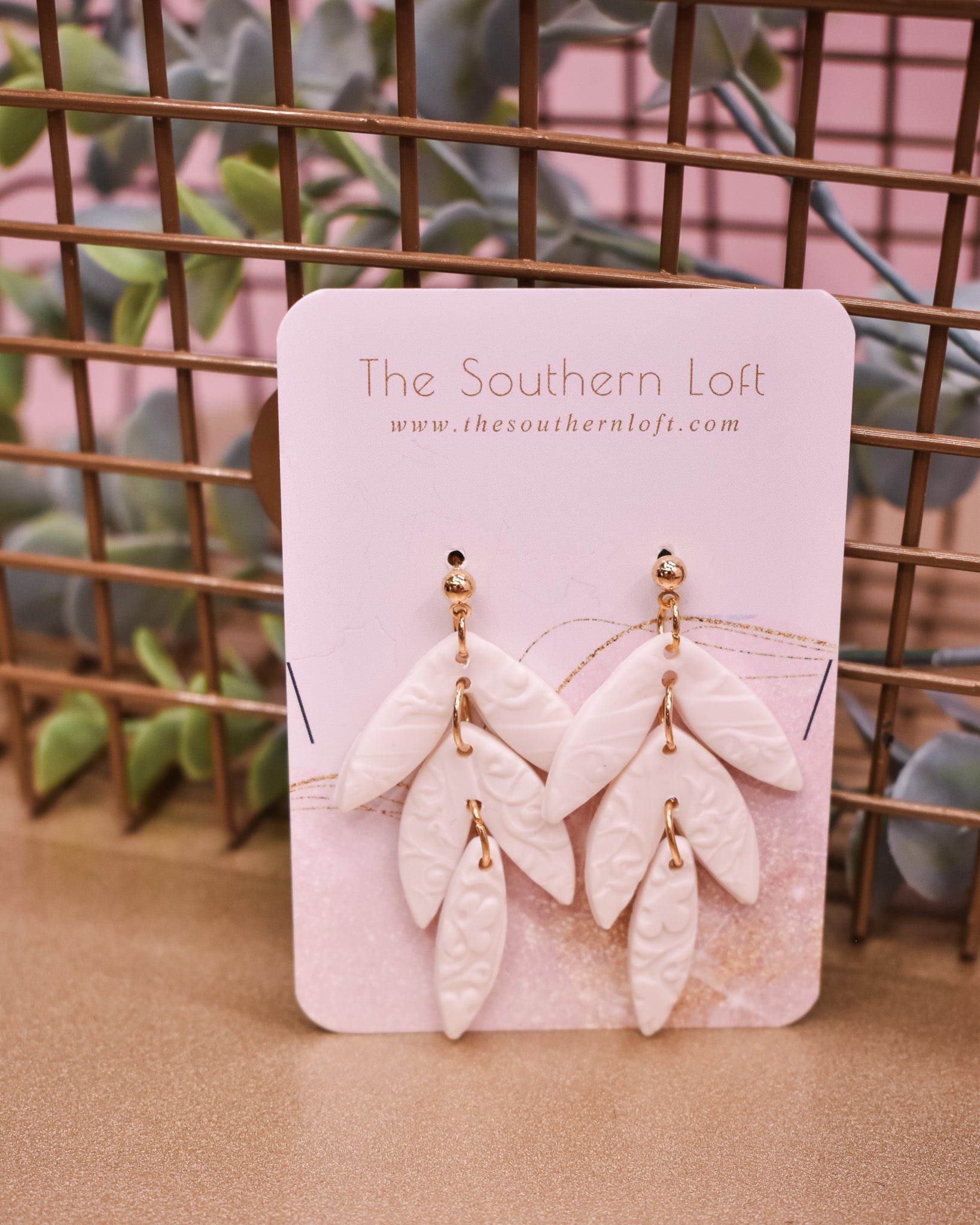 Patterned Multi Marquise Earrings - The Southern Loft