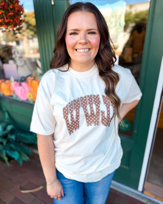 Polka Dot WWJD Graphic Tee - The Southern Loft