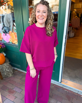 Put Together Ribbed Top + Pants Casual Set - The Southern Loft