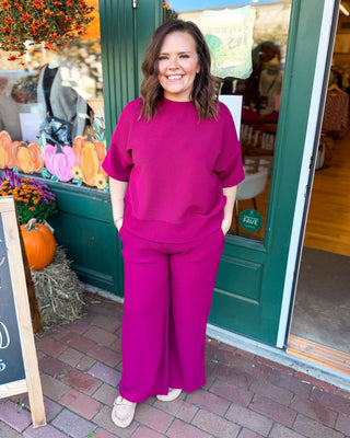 Put Together Ribbed Top + Pants Casual Set - The Southern Loft